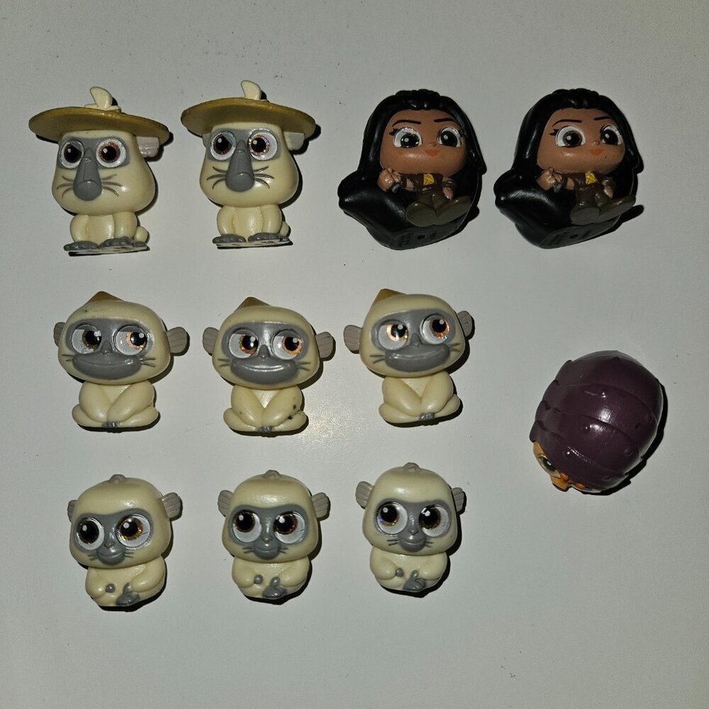 11 Disney Doorables Raya & Last Dragon Figure Lot Pan Dyan Uka Tuk DUPLICATES